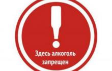 В  «зонах трезвости» Томска появится специальный знак «Алкоголь здесь запрещен!»