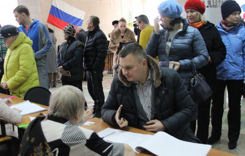 Председатель Думы Сергей Панов принял участие в выборах Президента России