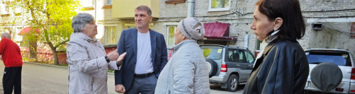 Максим Резников принял участие в обходе привокзального квартала